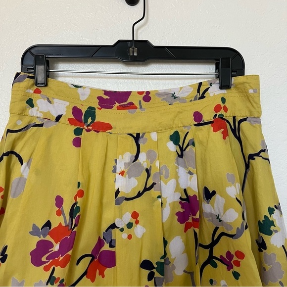 2/$30 Old Navy Floral Skirt Yellow 100% Cotton SZ 6 - Picture 7 of 13